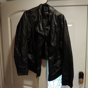 Torrid leather moto jacket